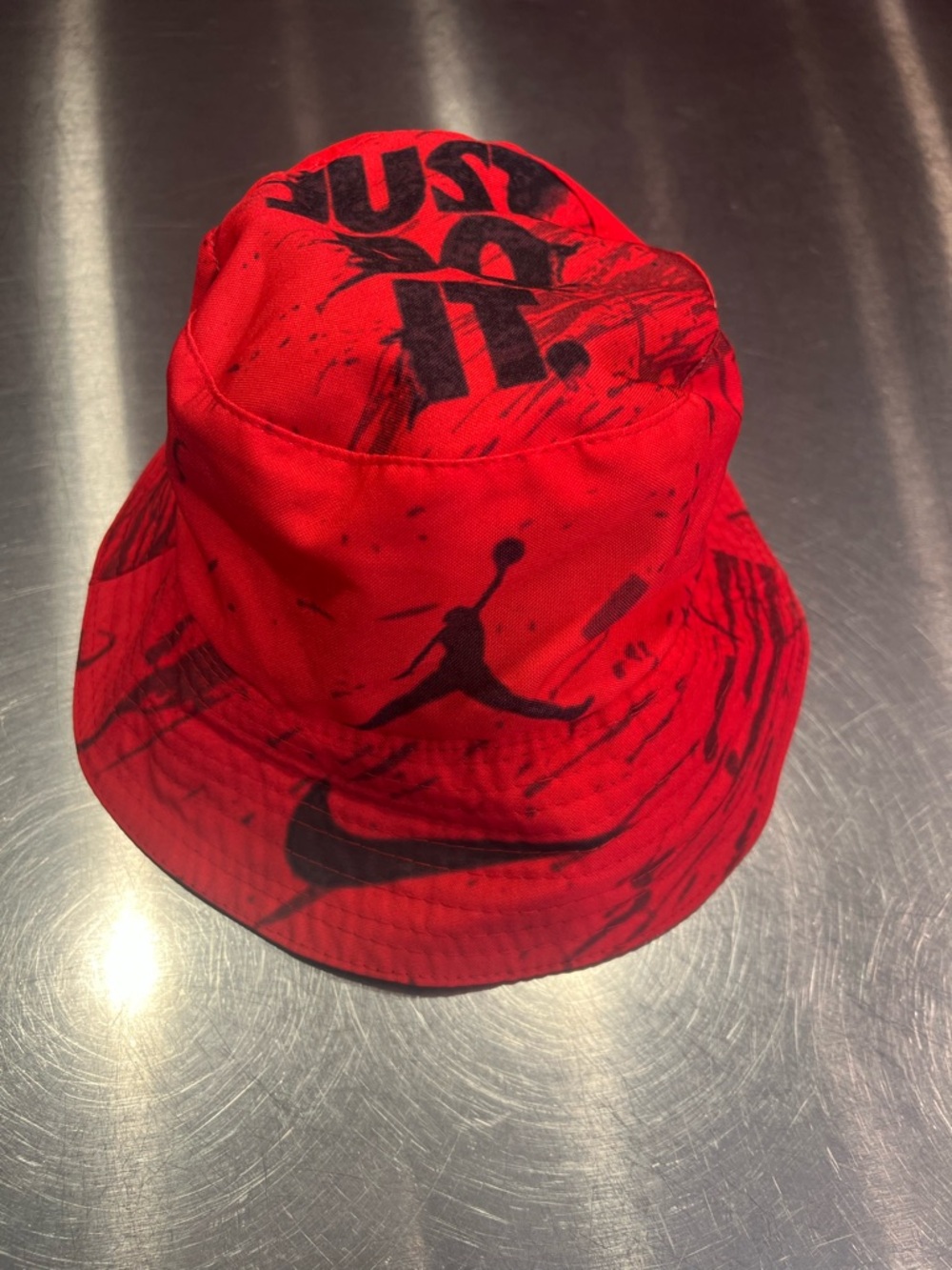 Nike Jordan Red Bucket Hat
